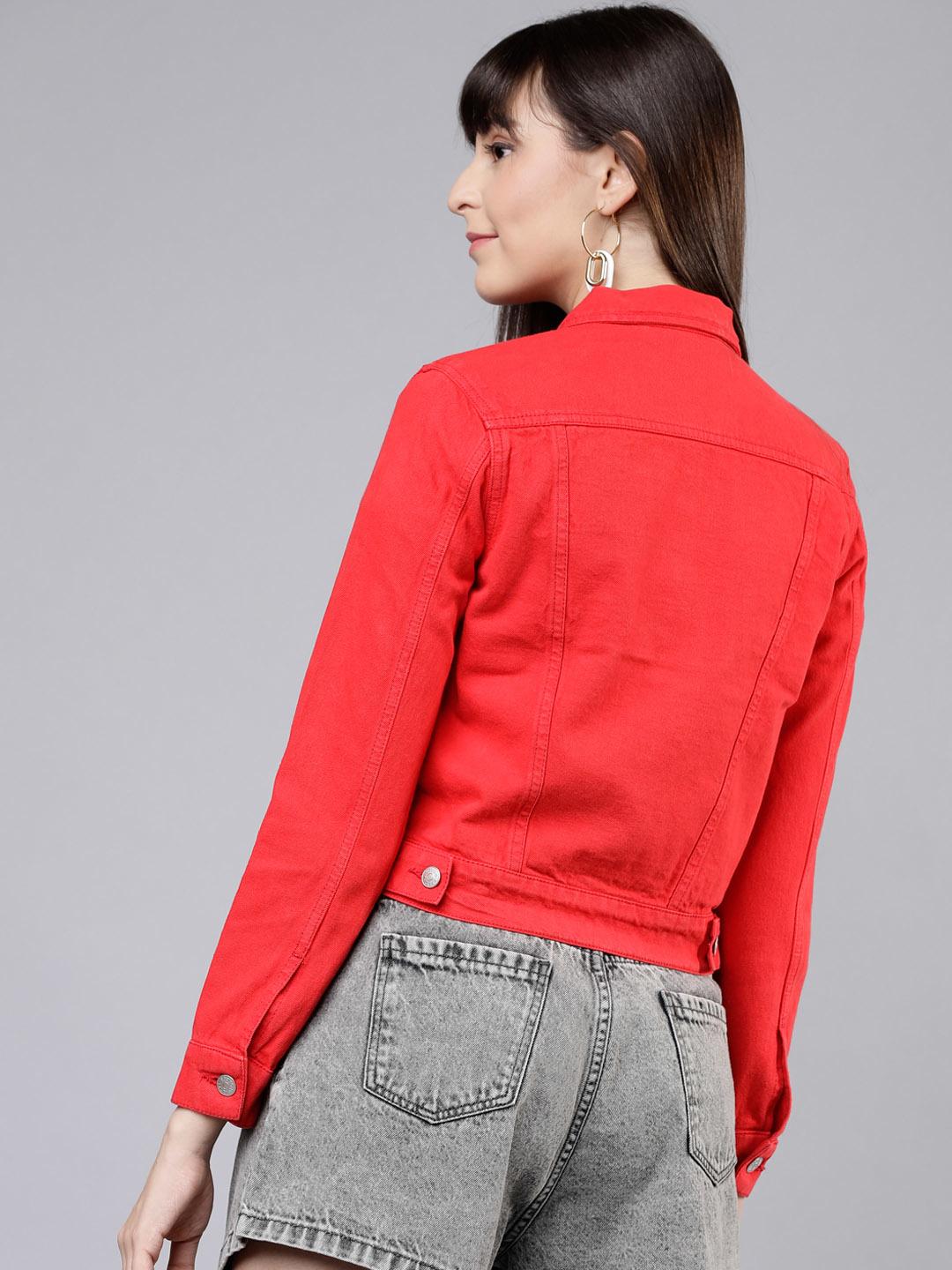 Denim Jeans Jacket For Women Dark Blue