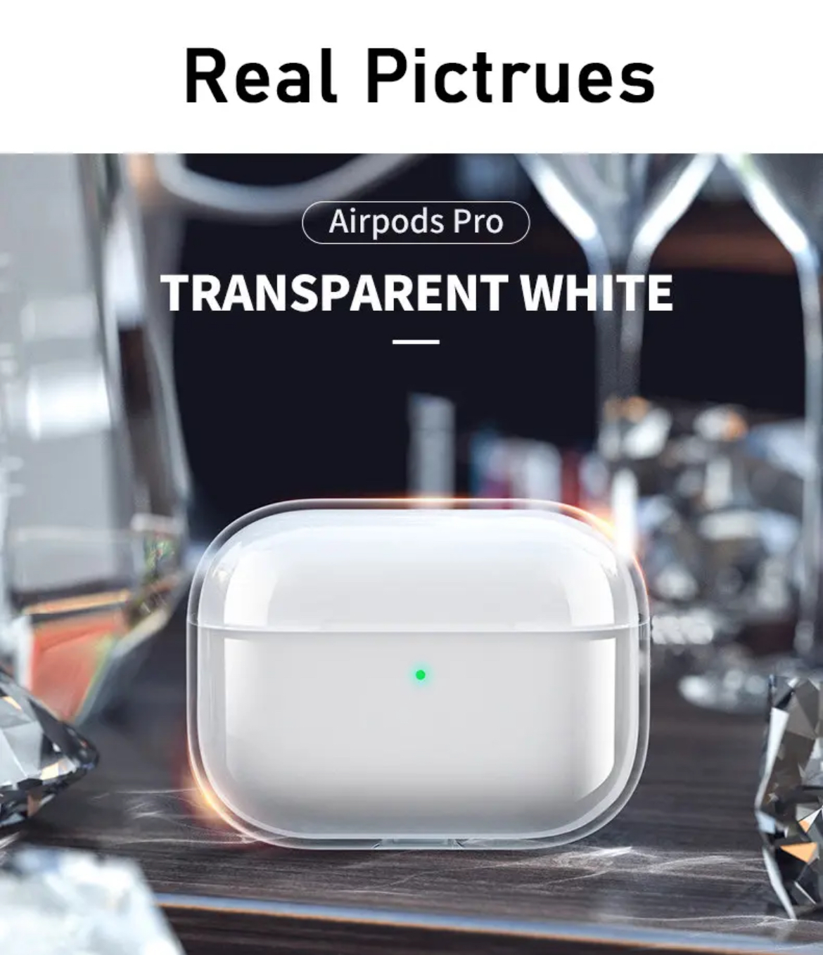 Clear TPU Earphone Case Designed for AirPods Pro Premium Protection and