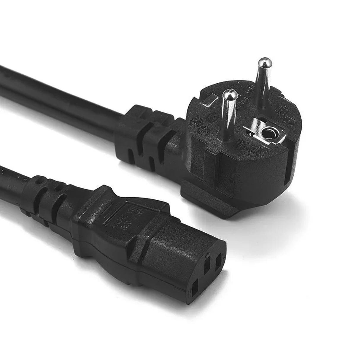 Computer Power Cable Cord for Desktops PC and Printers/Monitor Power Cable 1.5m copper Wire Original black