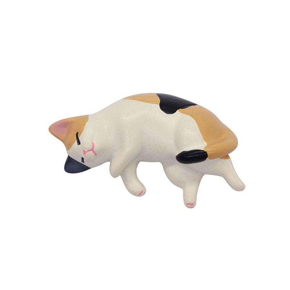 Cute Simulated Cat Fridge Ornaments Cartoon Simulation Handicraft Lazy