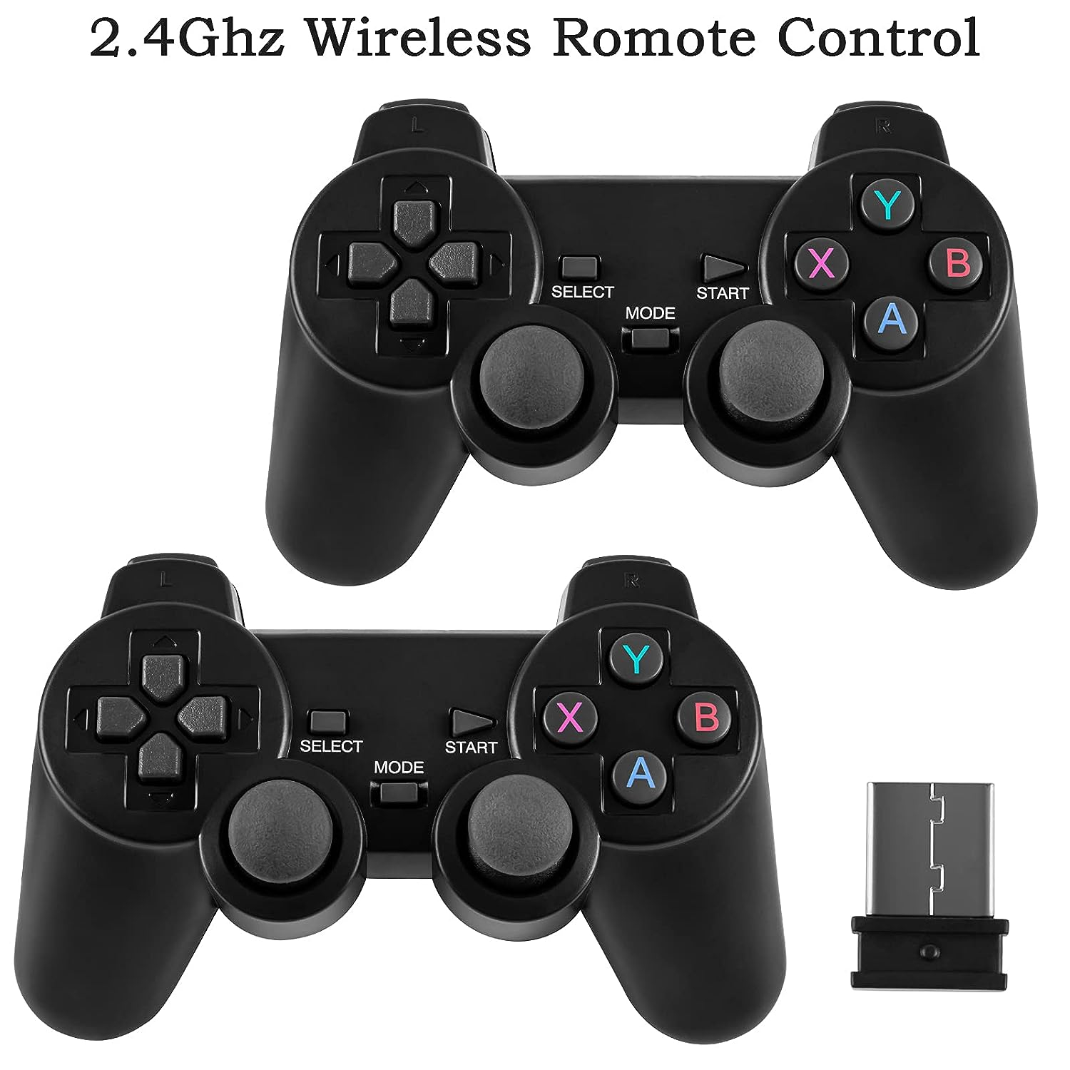 Brand New M8 HDMI Game Stick Lite Console  - 64GB - 2.4G Wireless Controllers - 20,000 Video Game Retro Box - Plug And Play