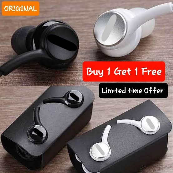 Buy 1 Get 1 Free | AKC S10 Handsfree | Universal 3.5mm Earphones | Heavy Bass & Clear Sound | Compatible with All Android Devices.