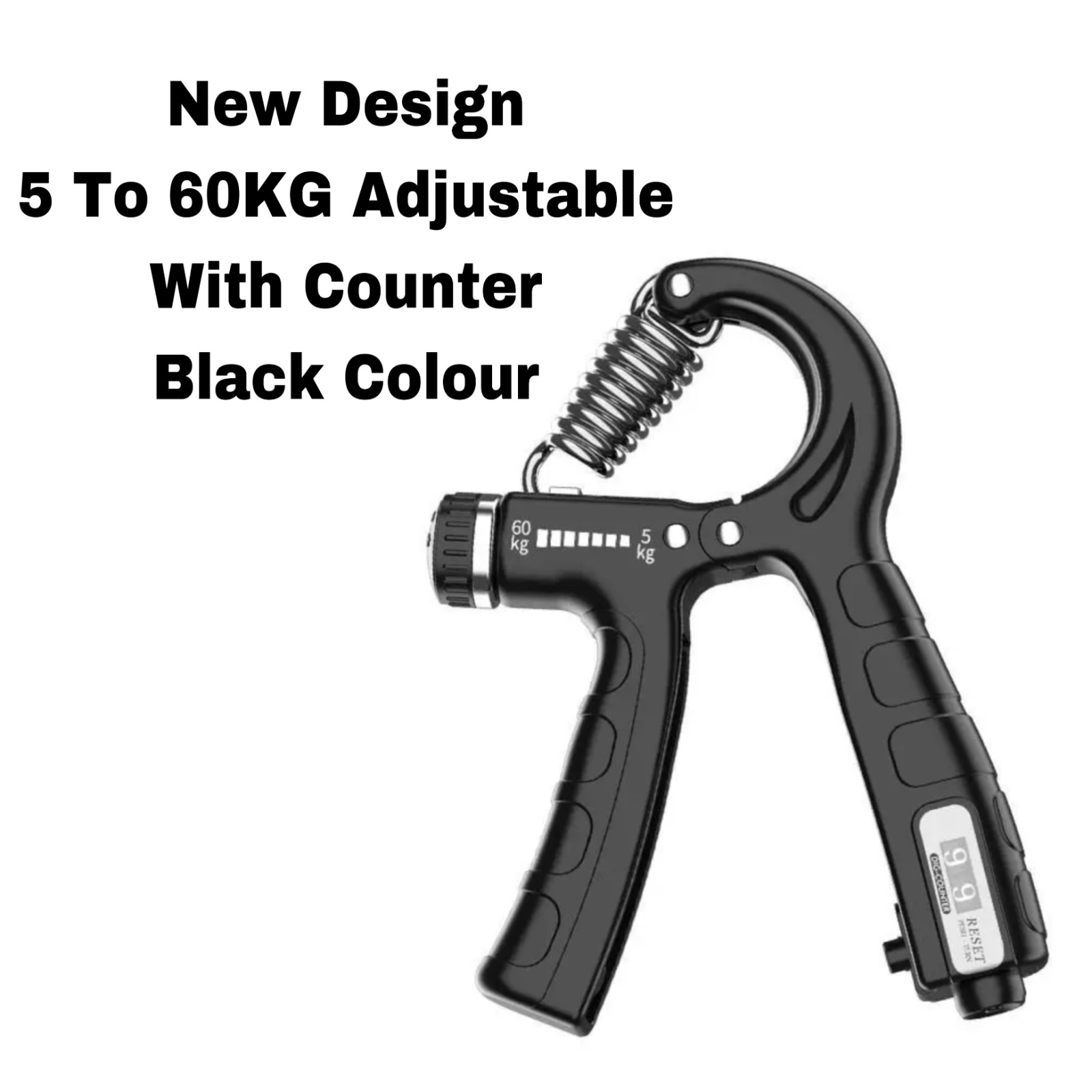 Adjustable Hand Grip Power Exerciser – Forearm & Wrist Strengthener Gripper with Built-In Counter | Gym Fitness Training Grip Booster