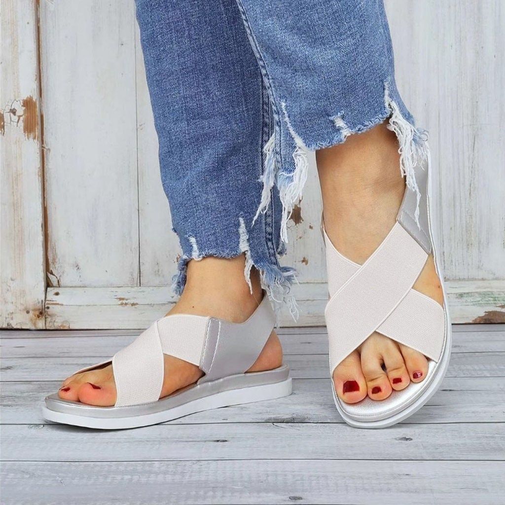 summer splicing flat sandals