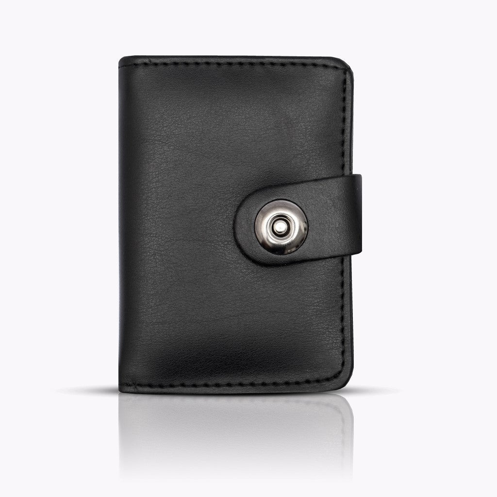 Luxurious Cow Leather Slim Wallets for Men with Unique Magnetic Button Closure Design | Slim and Smart & Classy Wallet for Boys