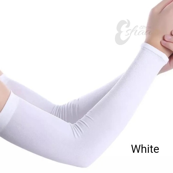 Cotton Arm Sleeves 1 Pair  For Girls Women And Men Stretchable Asteen Bazoo Sleeves Summer Wear