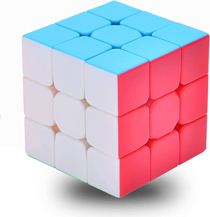 Classic Speed Cube 3x3x3, Full Size 56mm Stickerless Magic Cube Puzzle Toy, Cube Easy Turning & Smooth Play Durable Puzzle Cube Toy