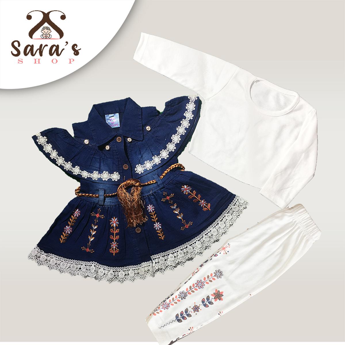 Jeans baby outlet frock