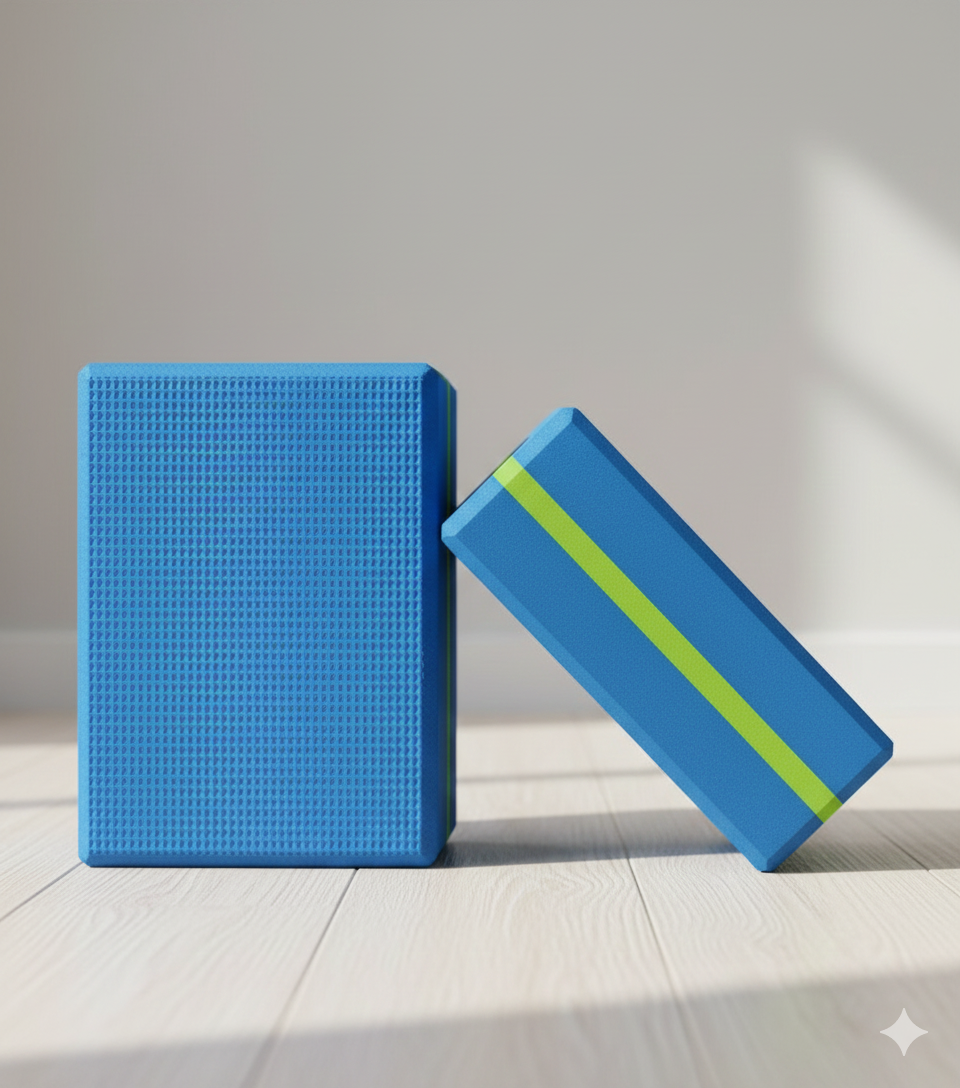 Yoga Block / Yoga Brick EVA Foam – Non-Slip, Lightweight, Durable – Best Quality for Home & Gym Use
