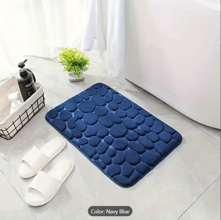 3D Non-Slip Absorbent Mats & Rugs with PVC- Waterproof Bathroom, Washroom, Kitchen, and Door Mats, Quick-Dry Rubber Doormats for Home