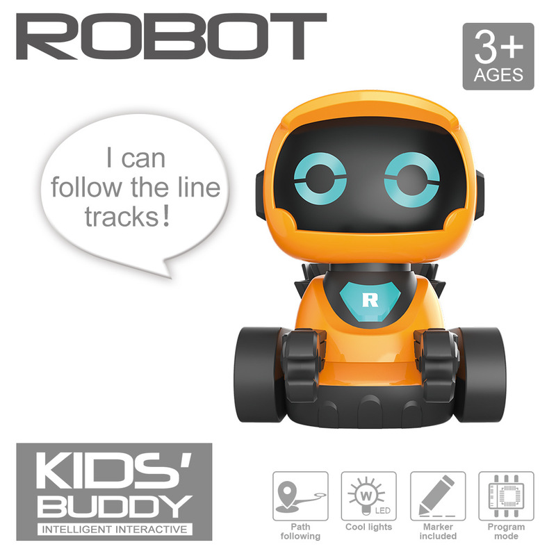 Magic Inductive Following Robot Toy | Line Tracking Smart Robot with Marker Pen | Educational STEM Learning Robot | Automatic Path Following Toy for Kids