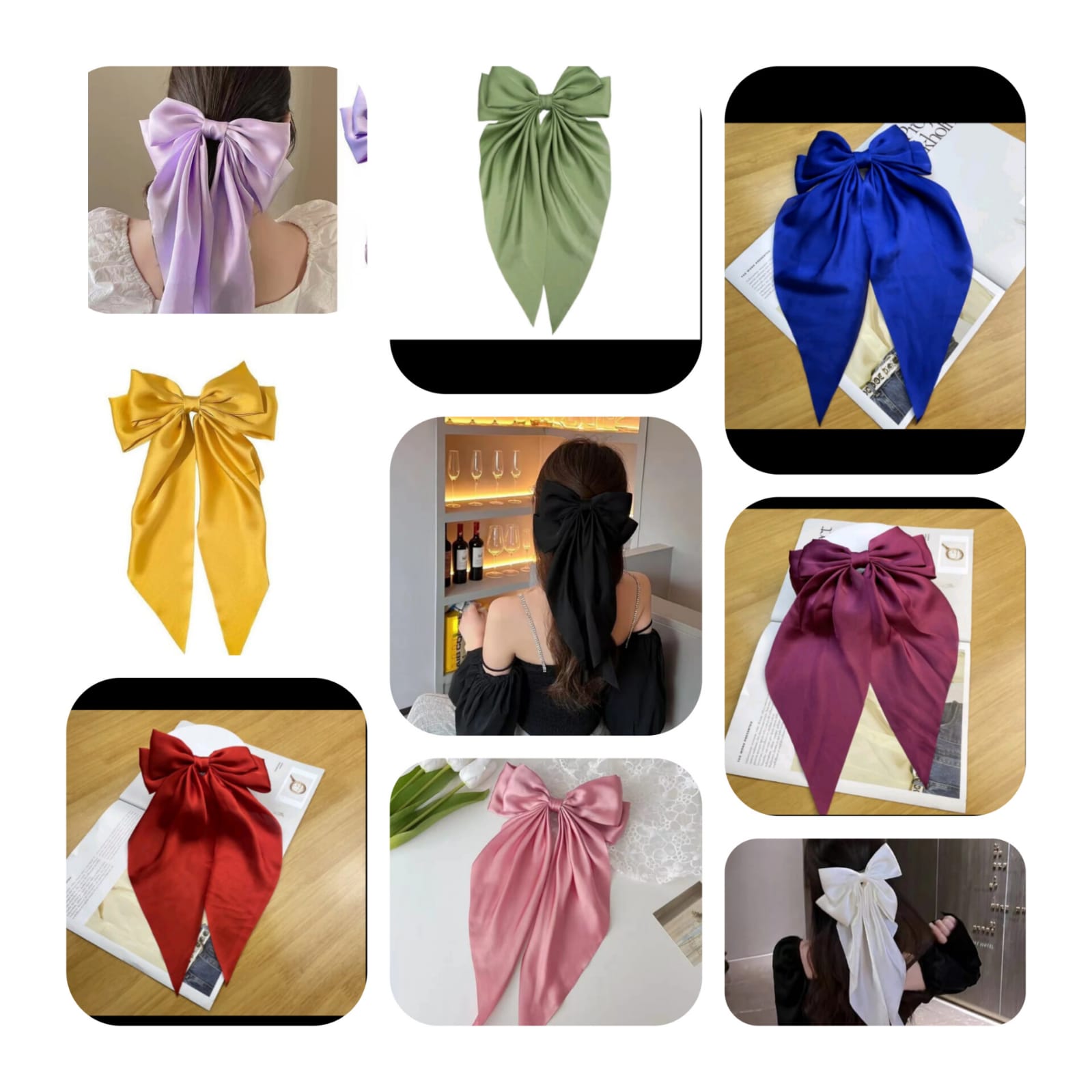 Bow Clip for Girls big bow clip for girls available in 6 different colors