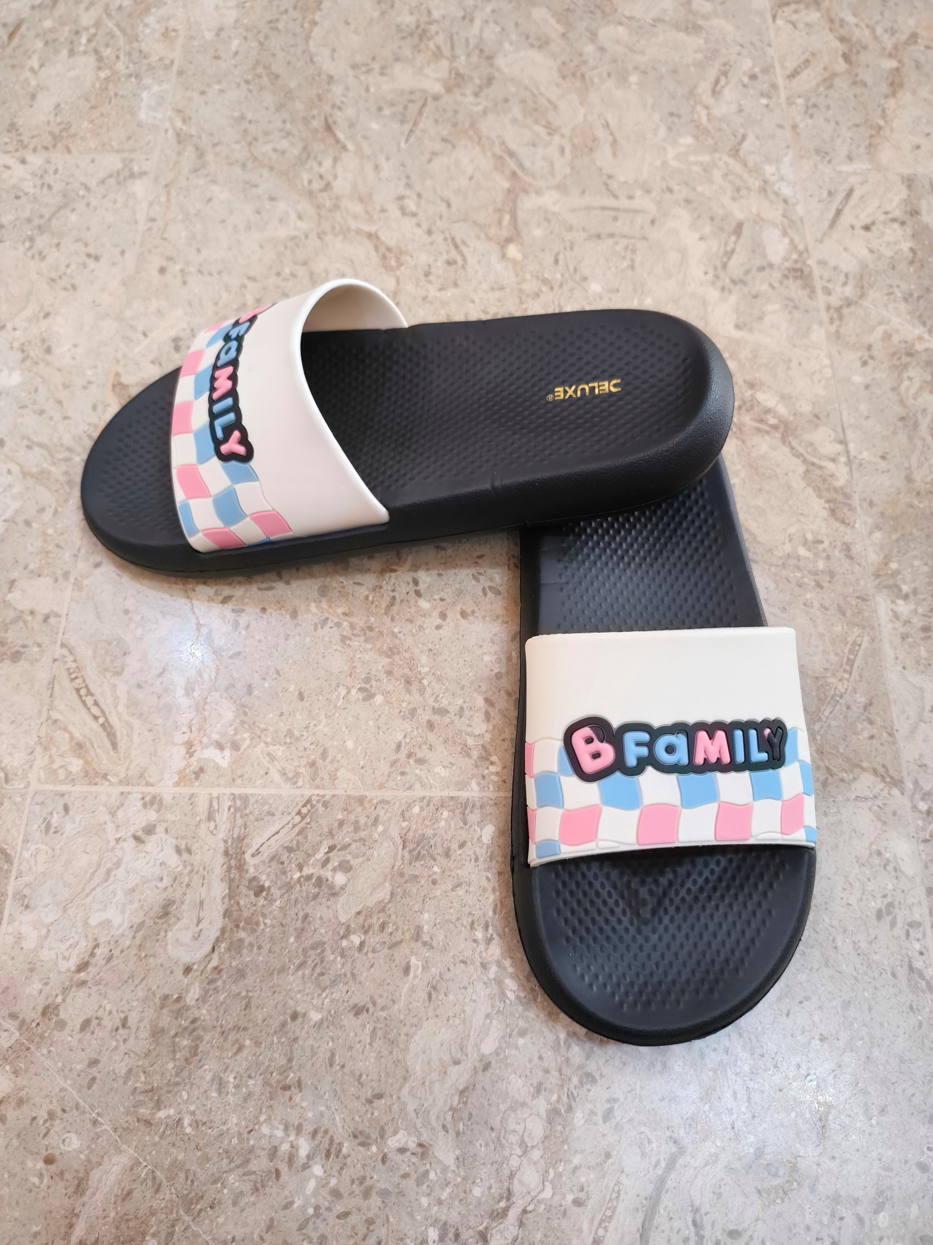 Kids B-Family Slide Slippers - Soft & Comfortable