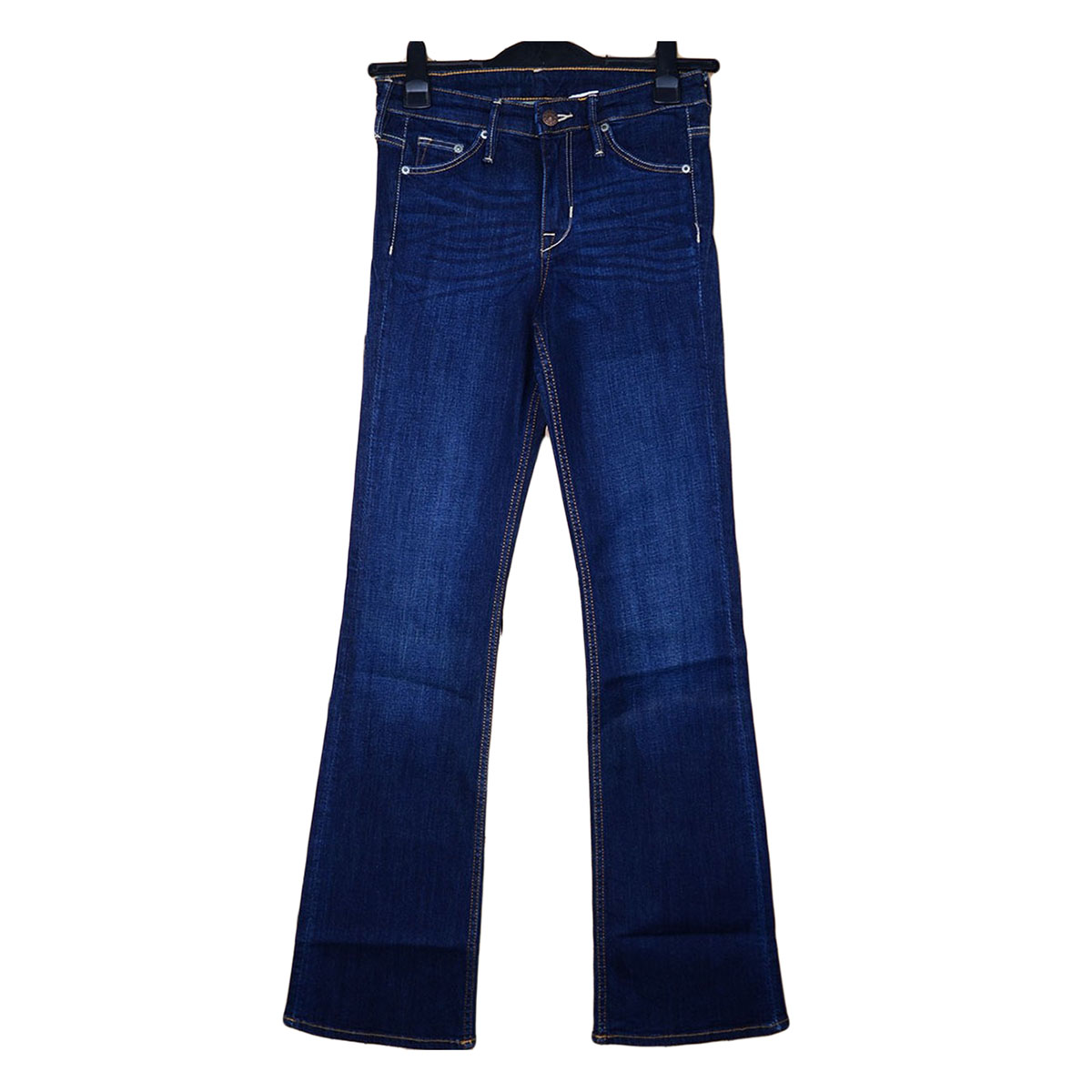 Export Leftover Women's Bootcut Jeans Dark Blue