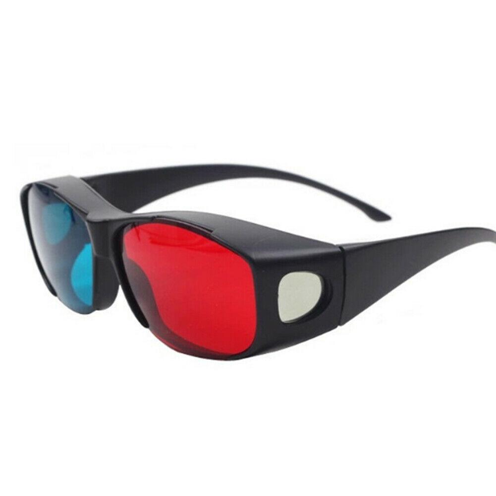 Black Frame 3d Glasses Dvd Tv Movie Red Blue Cool Dimensional