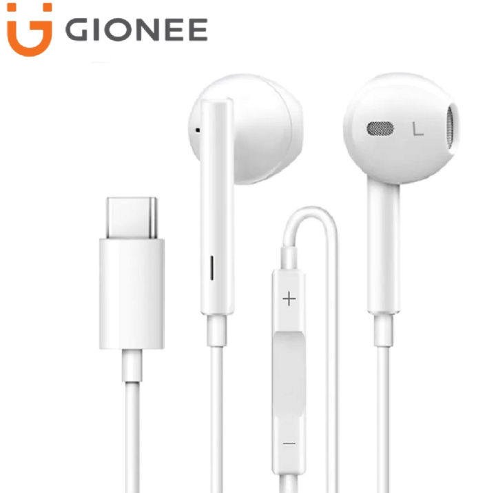 Original Gionee Type C Handsfree | In-Ear Type C Headset Headphones | Earphones | Type-C Earphone | C Type Handfree with Built-in Microphone | Dual Driver Earbuds USB-C | Compatible for iPhone 15/ Samsung/ OnePlus/ Redmi / Oppo / Huawei price in Pakistan