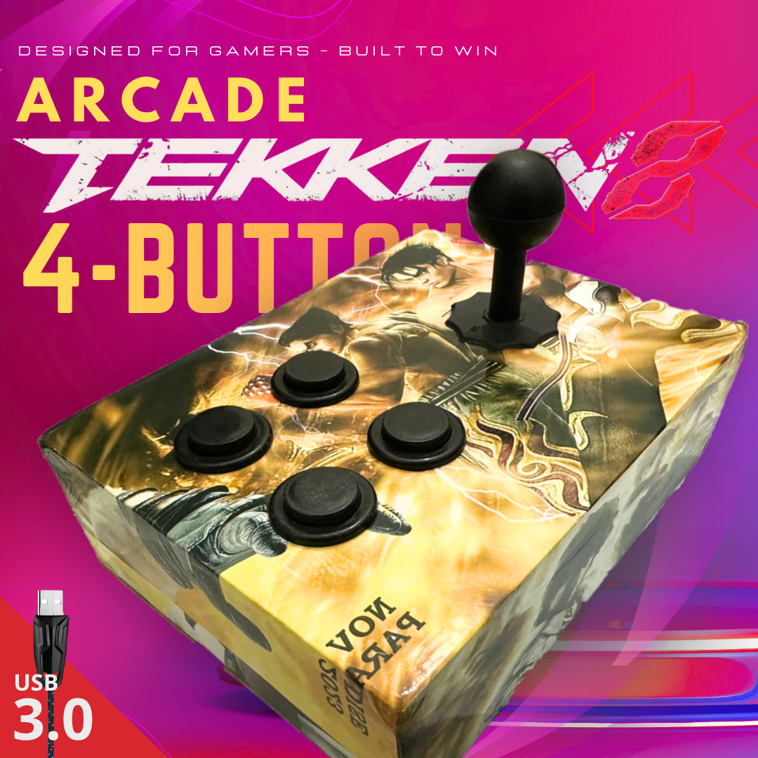 Arcade joy Stick for Windows, NEOGEO MAME32 KOF Mortal kombat Fighting Games 6 / 4 button Fight Stick Box For PC Laptop Computer