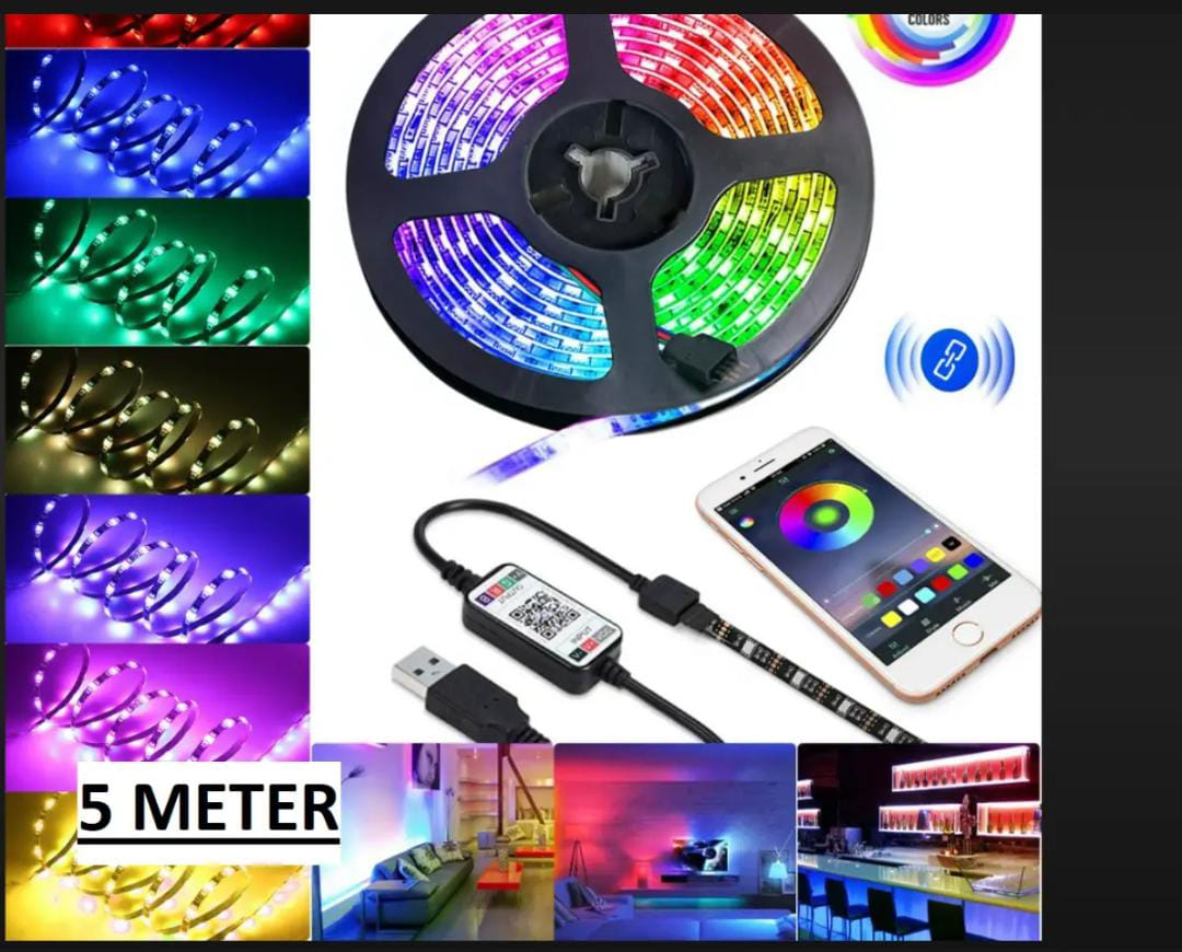 RGB Led Lights for Bedroom, 15 Feet Led Strip Lights RGB LED Strip Color changing Flexible Rope Lights with Remote Control Best Quality RGB Led Strip Light Complete kit with 12V Adapter
