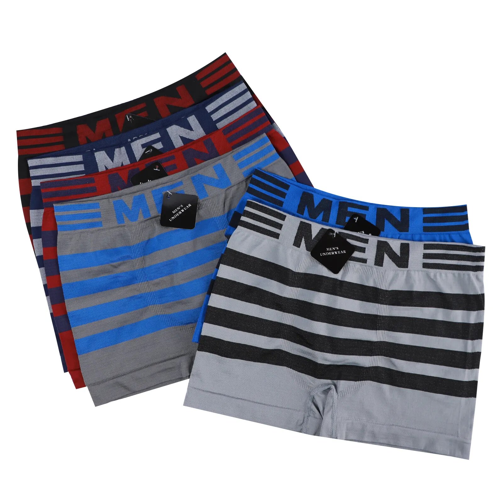 Pack of 3 Men’s Branded Boxer Shorts – Comfortable & Stylish Underwear for Men & Boys