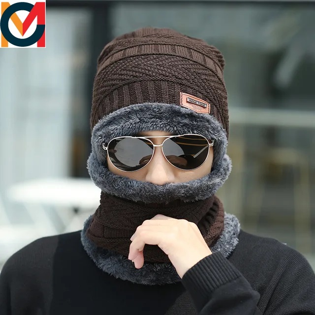 Beanie Cap Neck Warmer Beanie Full Set-2 Piece Cap + Neck Warmer/Hat & Warmer/Topi Hat Cap Neck Warmer Muffler Beanie Cap Neck Warmer Beanie Winter For kids, Boy, Men, Girls, Women.