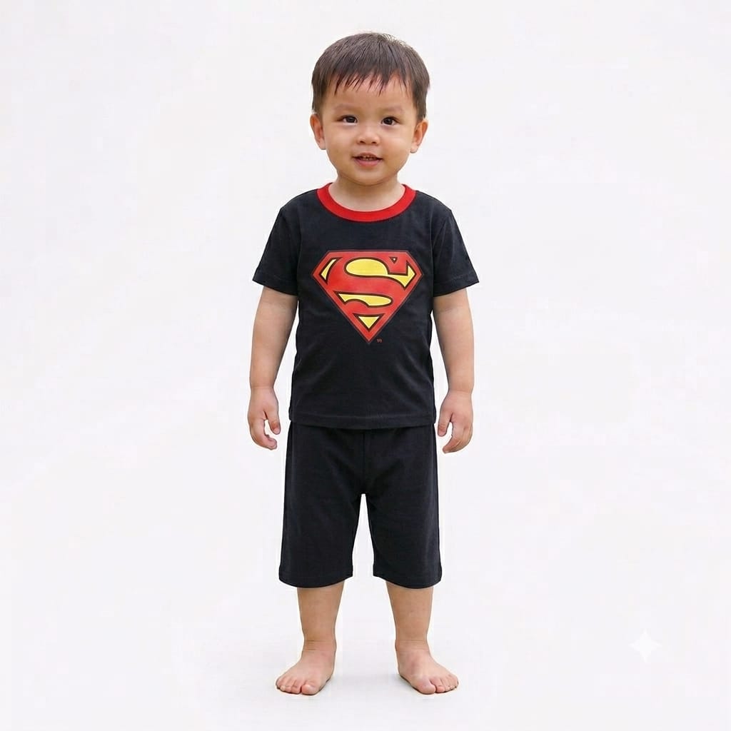 Baby Boy T-Shirt & Short Set – Half Sleeve Cotton Tracksuit with Elastic Short, Summer Wear