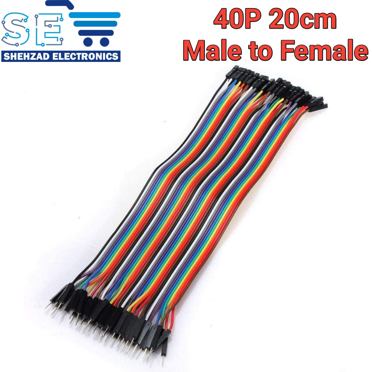Jumper Wires Dupont Line 40 pins Male to Female 20cm for Breadboard Arduino