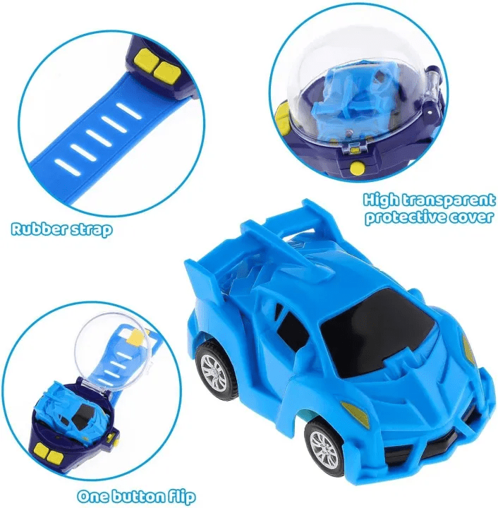 Mini RC Car Watch Toy Remote Control USB Electric Wrist Strap Racing Cars Watch For Children Gift Toy