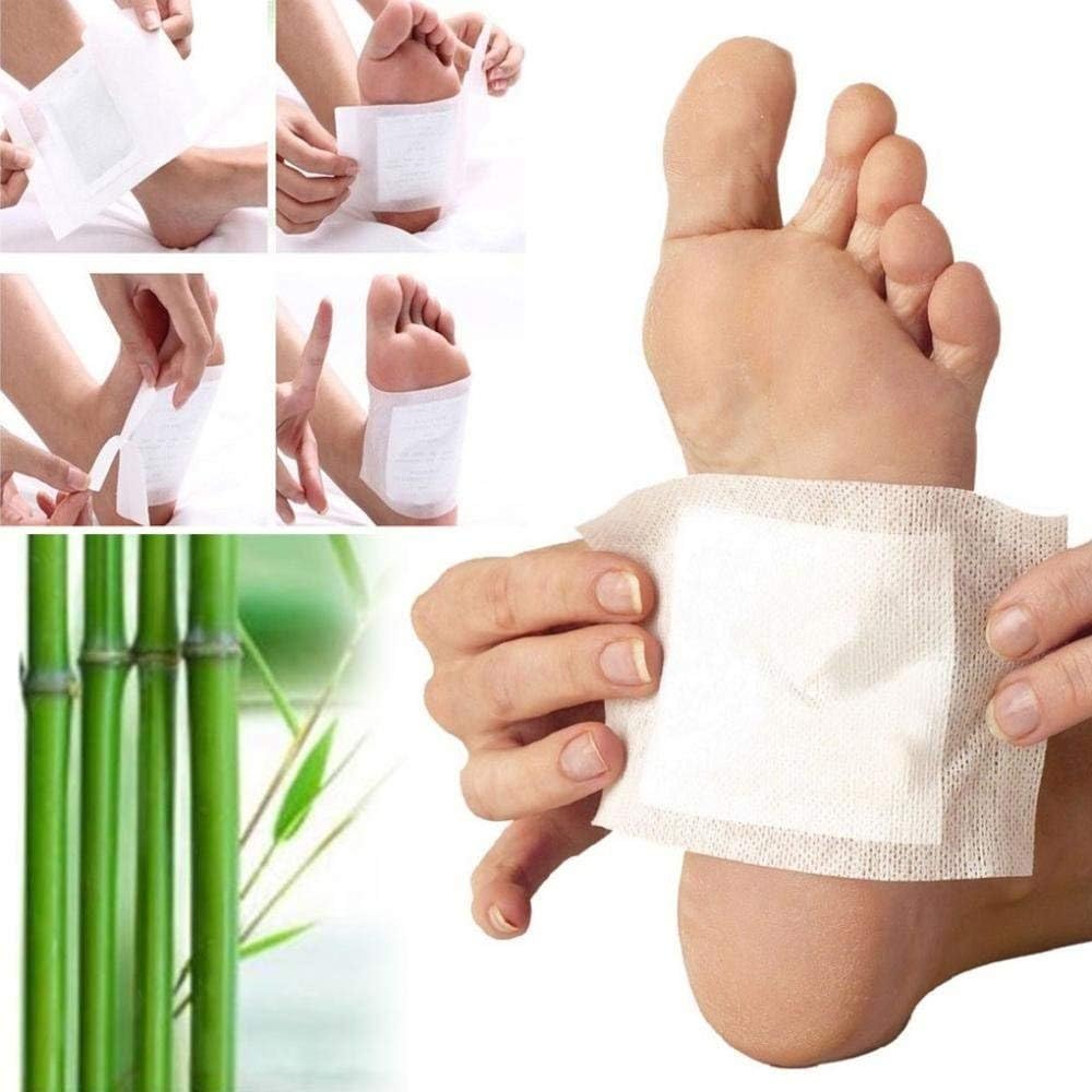 KINOKI Men & Women Natural Cleansing 10 Pcs Organic Weight Loss Detox Foot Patches Medicine Unwanted Toxins Remover Fatigue Leg Shaper Adhesive Pads for Foot Care, Sleeping