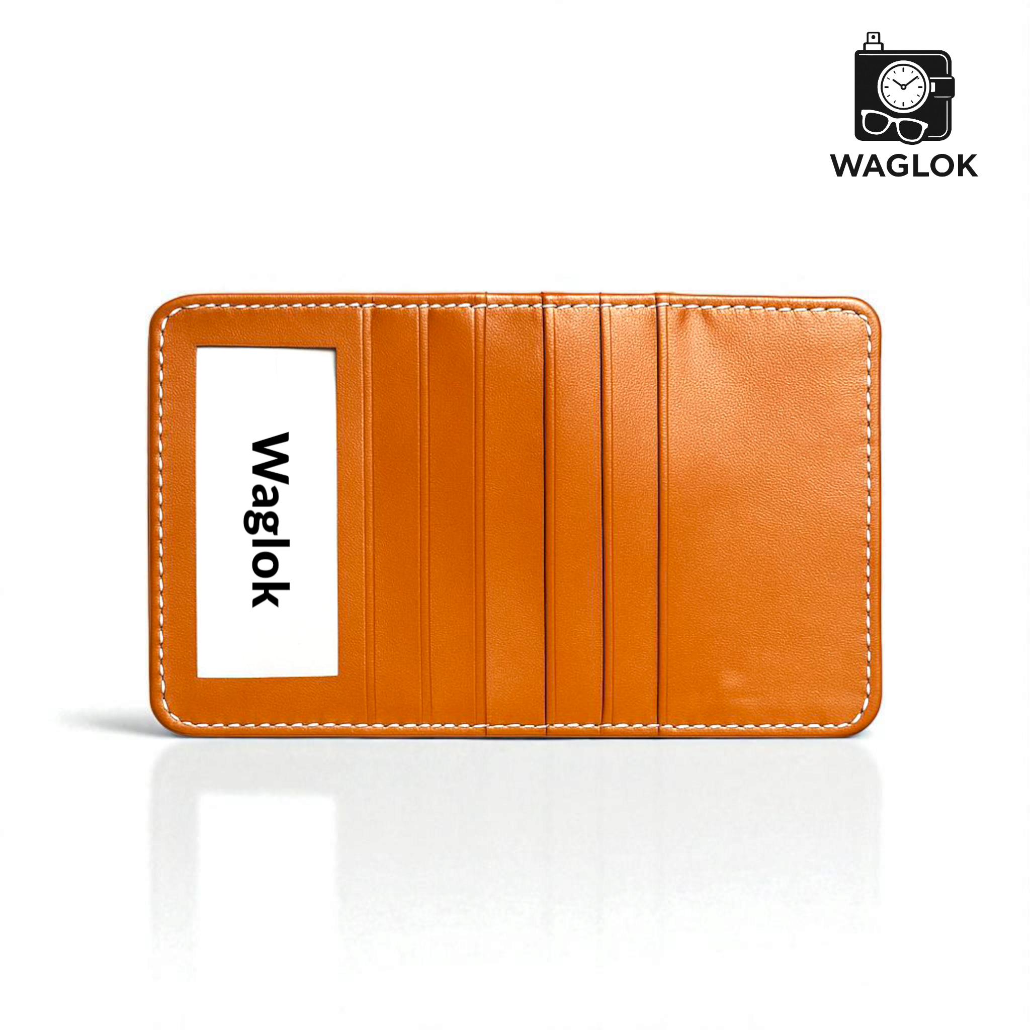 Fashion Slim Wallet, Poma Soft Leather Card Holder, Best Quality Purse For Cash & Cards - 6 Card Slots, 1 Cash Pocket & 1 Window Card Slot