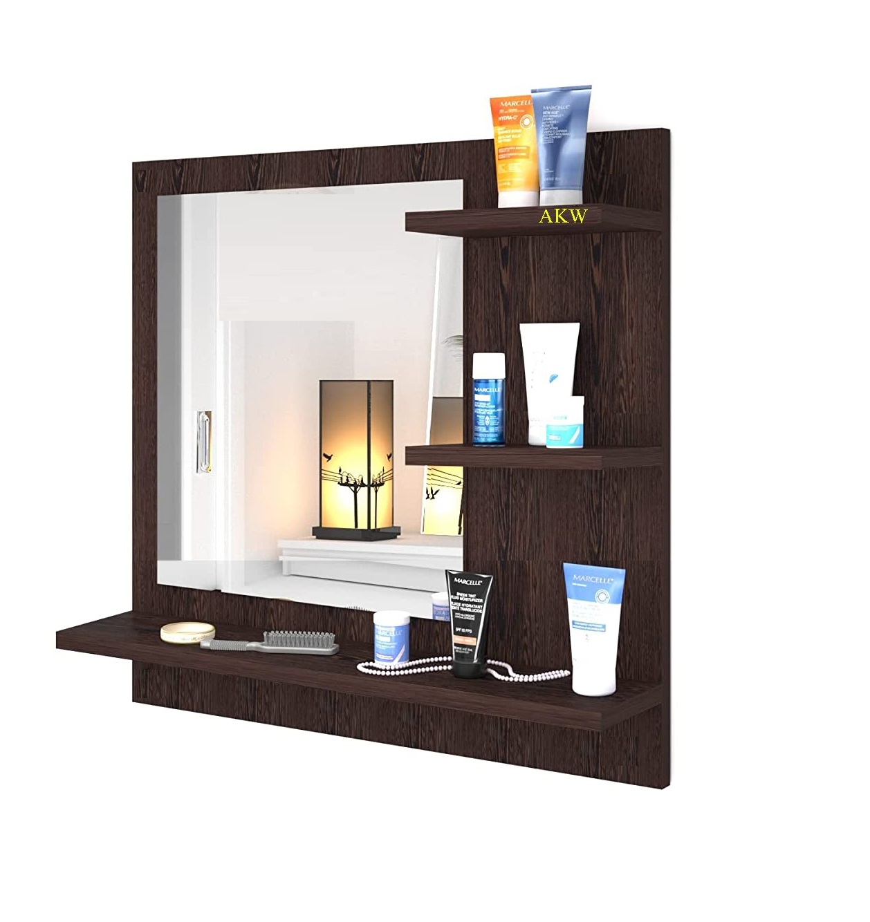 Fabulous DIY Wall Mounted Dressing Table / Wall Mirror With Shelf