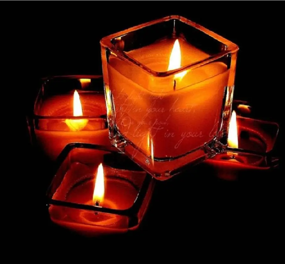 Glass Candle in Jasmine Fragrance