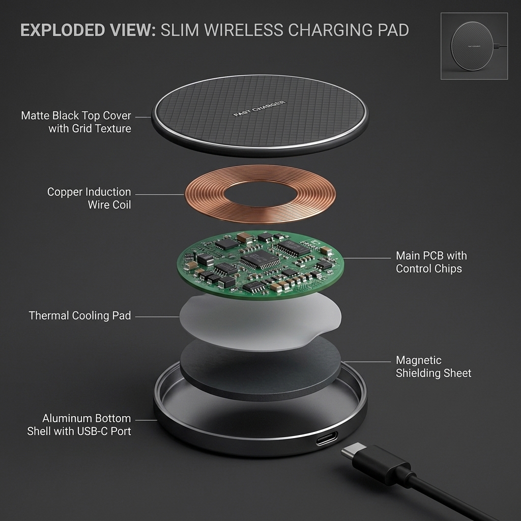Wireless mobile charger sports high power input for efficient quick charging