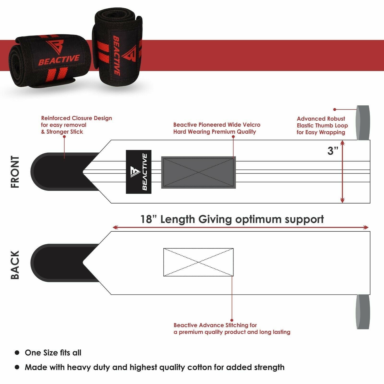 Weightlifting Wrist Wrap | hand wrap| Gym | Good Quality for men