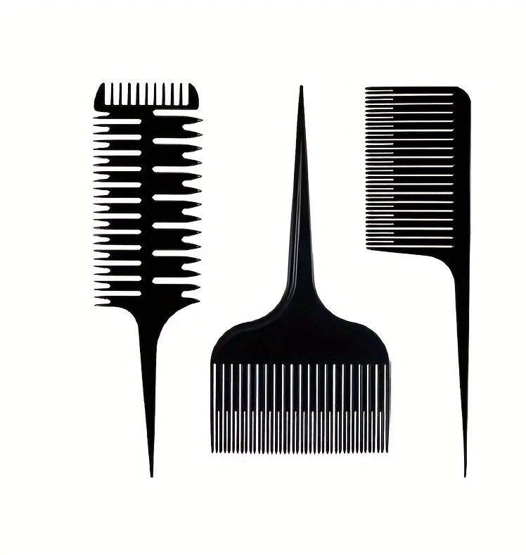 10PCs Highlight Comb Weaving Professional Hair Salon Coloring Comb Set Vibrant Color Hair Combs - Easy to Style,Hairdressing Combs Set For Women And Men with Comfortable Handle, Hair Brush, Hairdressing Comb