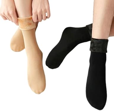 ROMA New Unisex Thermal Winter Socks 2-Pack, Warm Thick Wool Blend Ankle Socks, High-Quality Thermal Footwear for Men and Women