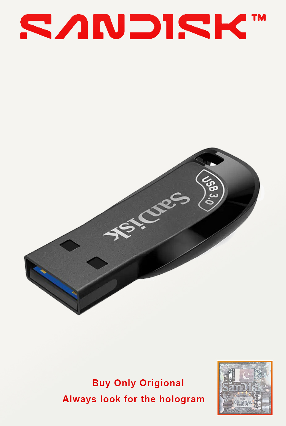 Free Gift + SanDisk Ultra Shift USB 3.2 Gen 1 Flash Drive 150MBS