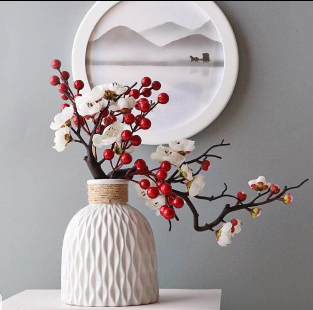 Plastic non breakable vases decoration home  Style Flower Arrangement Living Room Origami flower pot for interior