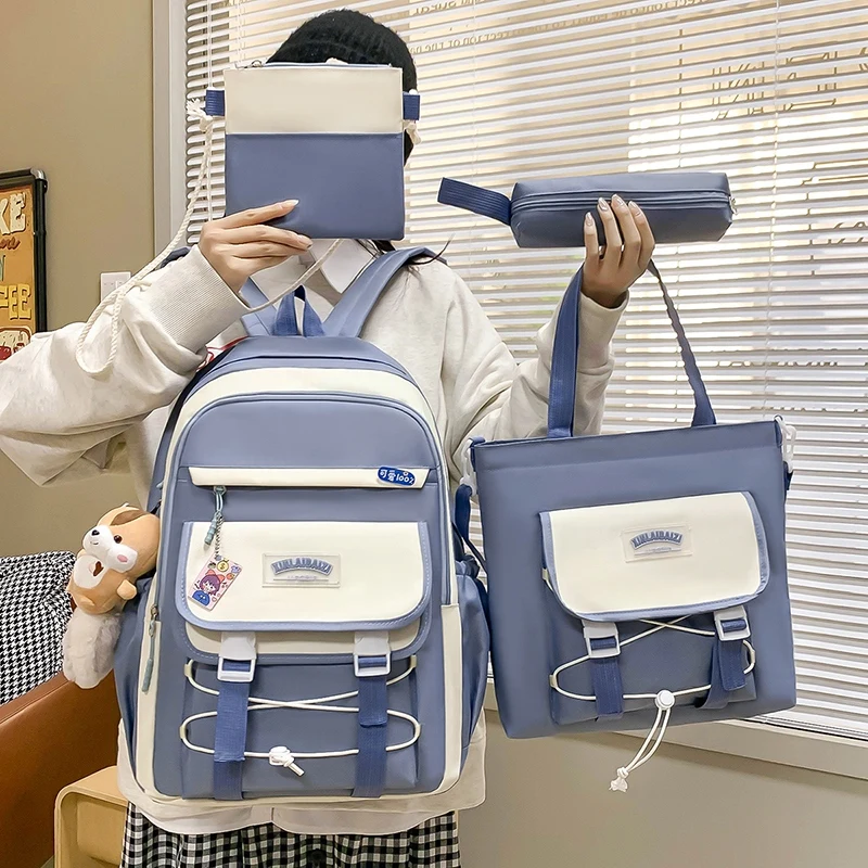 Korein style 4 piece bag for Girls school and collage bags for girls