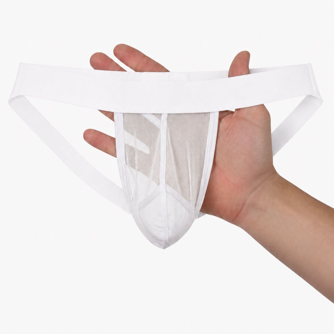 Men's Premium Transparent Mesh Underwear | Ultra Soft Breathable Lightweight Stretch Innerwear | White & Black