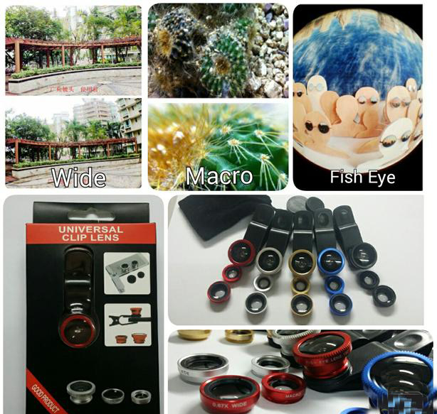 Turn Your Phone Into A DSLR - 3-in-1 Premium Smartphone Lens Kit - Universal Clip-On Camera Lenses for High Quality Macro & Wide Angle Photography