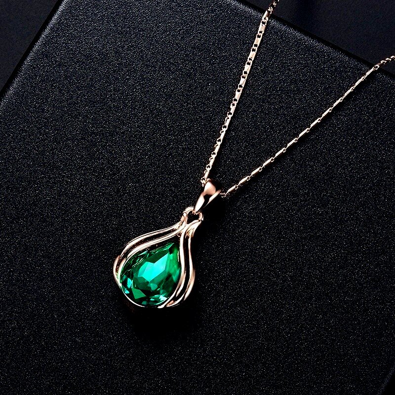 3PCS Vintage Turquoise Jewelry Set | Blue Crystal Pendant Necklace & Earrings for Men Women | Antique Silver Lantern Chain | Gift Jewelry | Daraz Pakistan