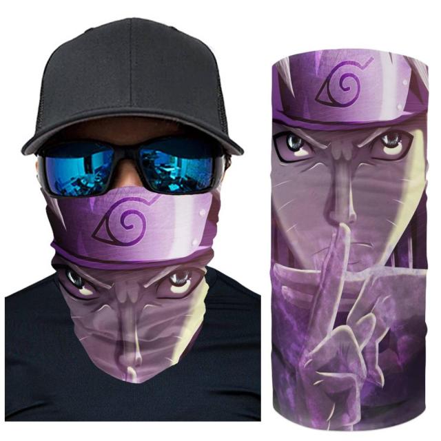 Women NARUTO Fleece Neck Warmer Windproof Winter Neck Gaiter Cold