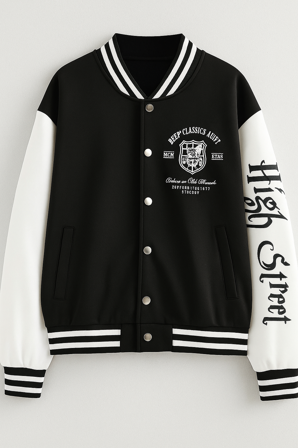 Stylish High Street Baseball Jacket For Men & Women  High Street Baseball Jacket  High Street Varsity Jacket  Varsity Jacket For Men & Women  Export Quality  Extremely Warm  That's gives a Exclusive Look On your Personality