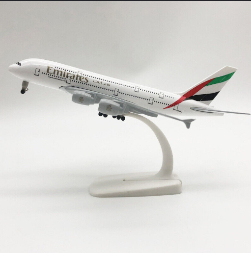 FLY EMIRATES Boeing 777 & A380 20 cm Metal Airline Model for decoration Aircraft Model 1:400 Scale Metal Aviation diecast Model miniature room décor and office decor
