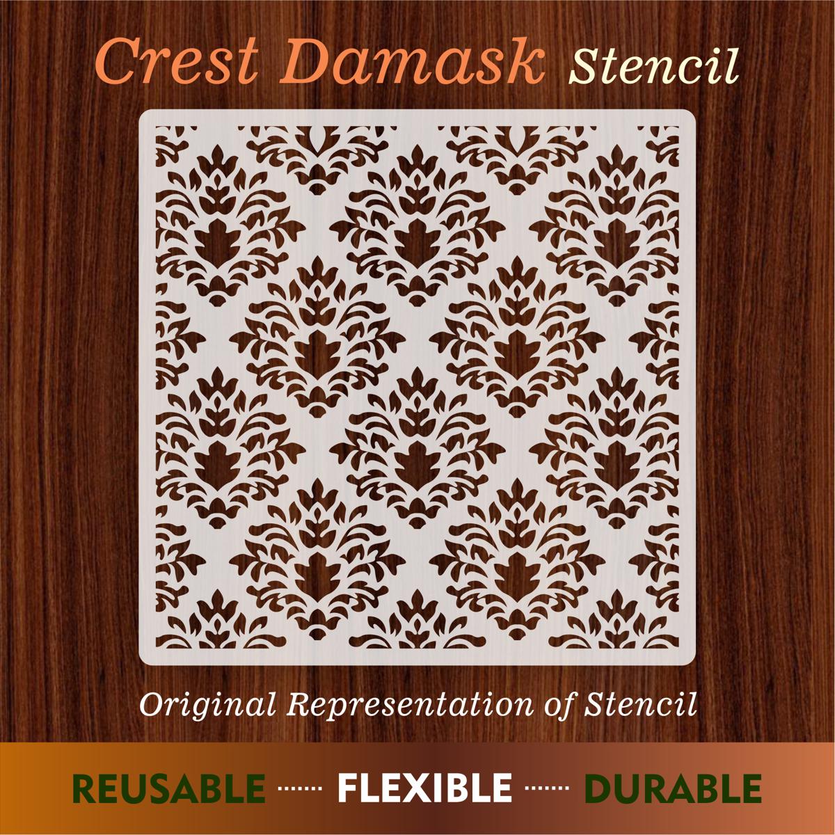 Floral Pattern1 Pcs Reusable Stencil For wall Painting Art DIY Home Decor, Album Crafts and Canvas ID 216