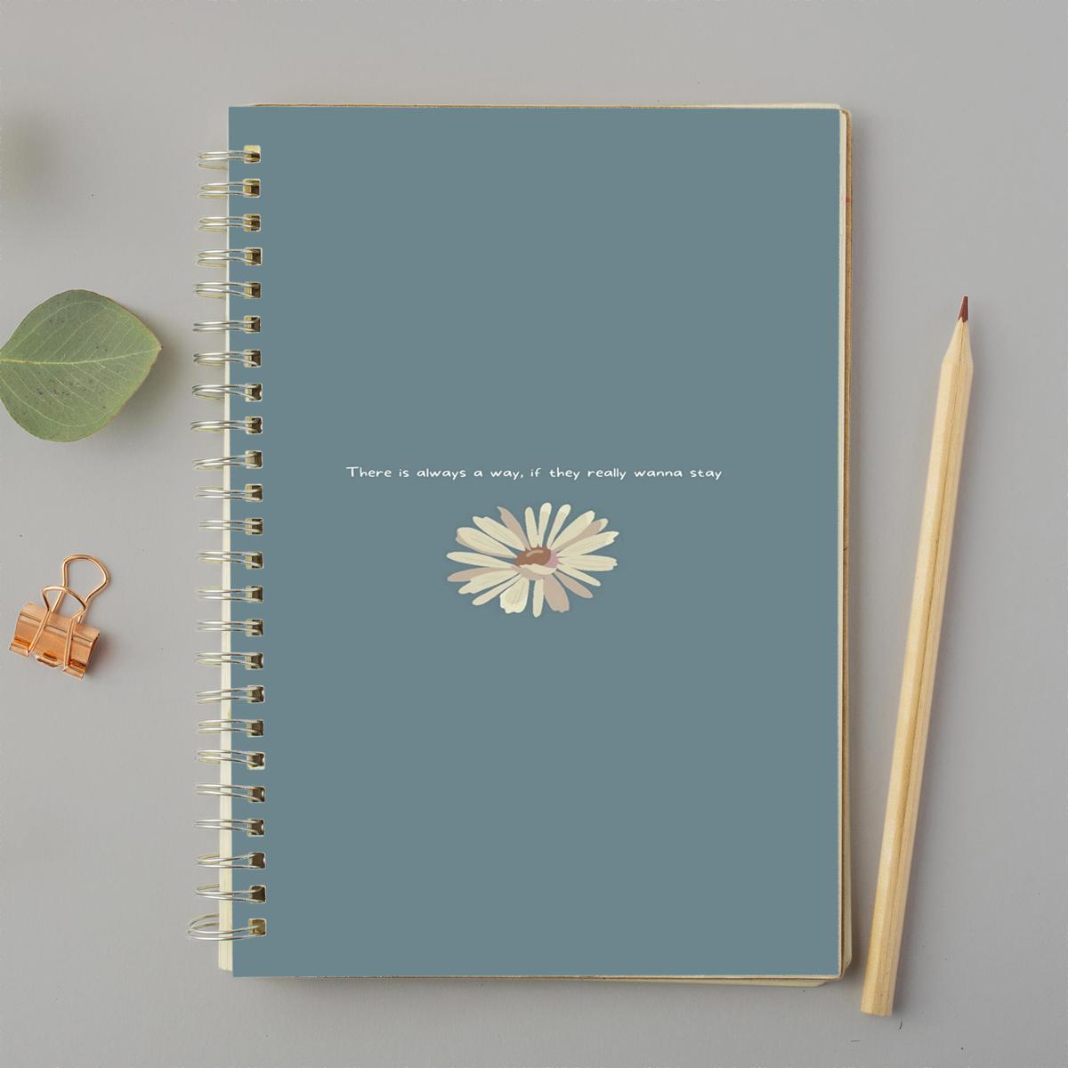 QouteA4 & A5 Spiral Notebook with Plastic Sheet Daraz.pk