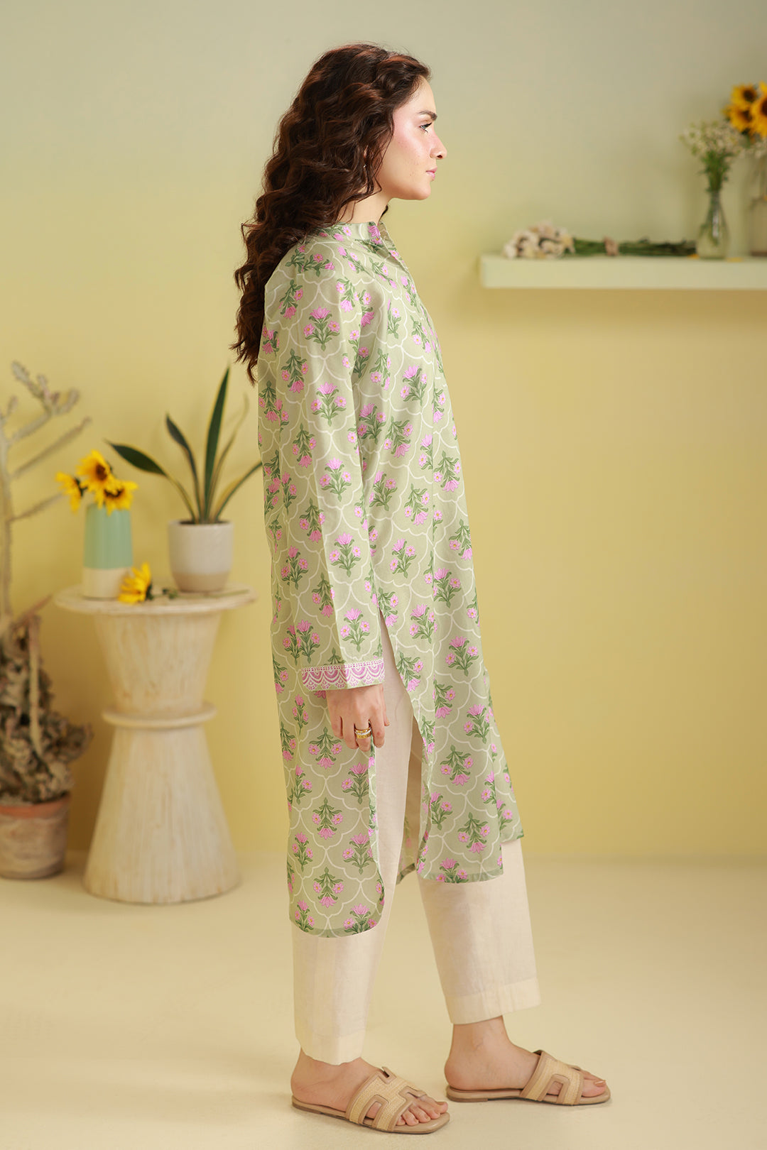 Zellbury Stitched Summer 1 Piece Lawn Kurta - 2541 RTW - Stitched Shirt For Women - Dress For Girls - Women Pret - Summer '1.0 - Essential Pret Collection-2026