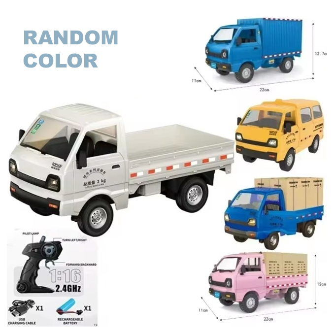 RC Suzuki 1:16 Pickup Truck  Remote Control Truck with Smoke, Lights & Sound  Rechargeable Delivery Pickup Model Toy for Kids