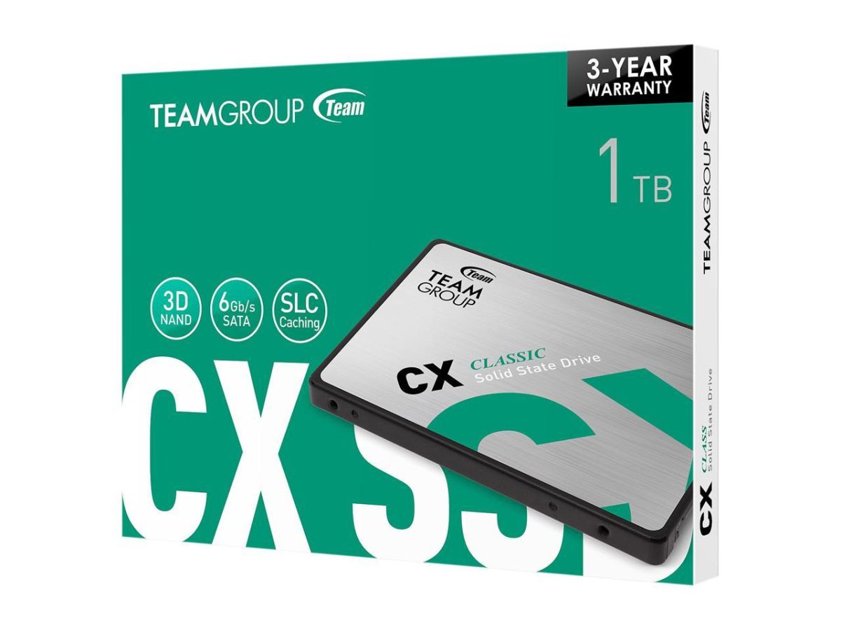 Team Group CX2 256GB 512GB 1TB SATA III 3D NAND Internal