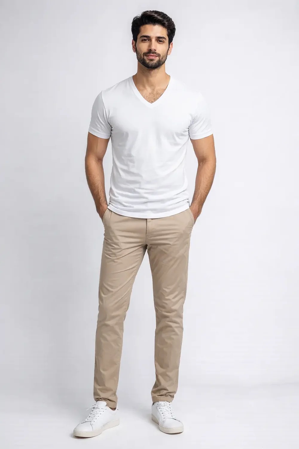 Men’s Essential V Neck T-Shirt Short Sleeve | Casual Cotton Tee for Summer, Gym, Everyday Wear | Comfortable, Breathable, Durable Top for Men | Available in Multiple Colors & Sizes